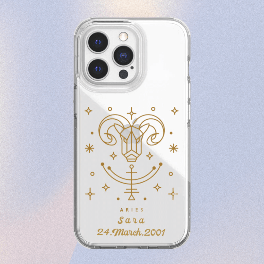 Astronomy Zodiac Star Sign Monogram Custom Personalised Mobile Phone Case - Minca Cases