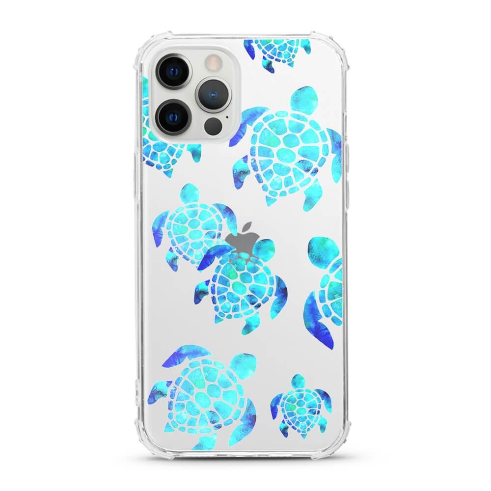 Blue Turtle Tie-Dye - Protective Anti-Knock Mobile Phone Case - Minca Cases