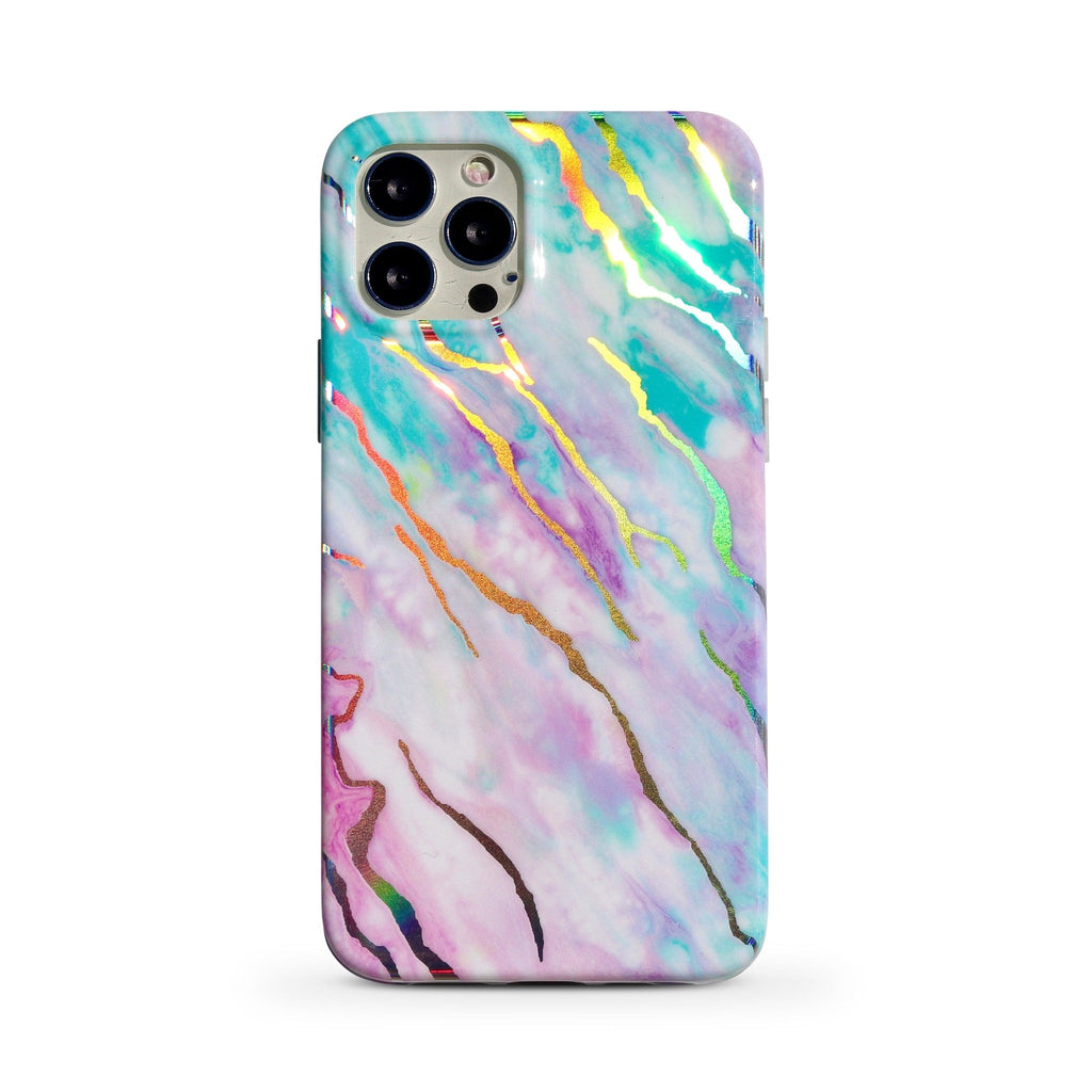 Pastel Dreams Holographic Marble Phone Case - Minca Cases