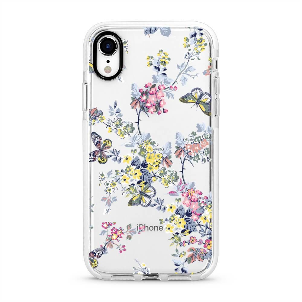 Spring Butterfly - Protective White Bumper Mobile Phone Case - Minca Cases