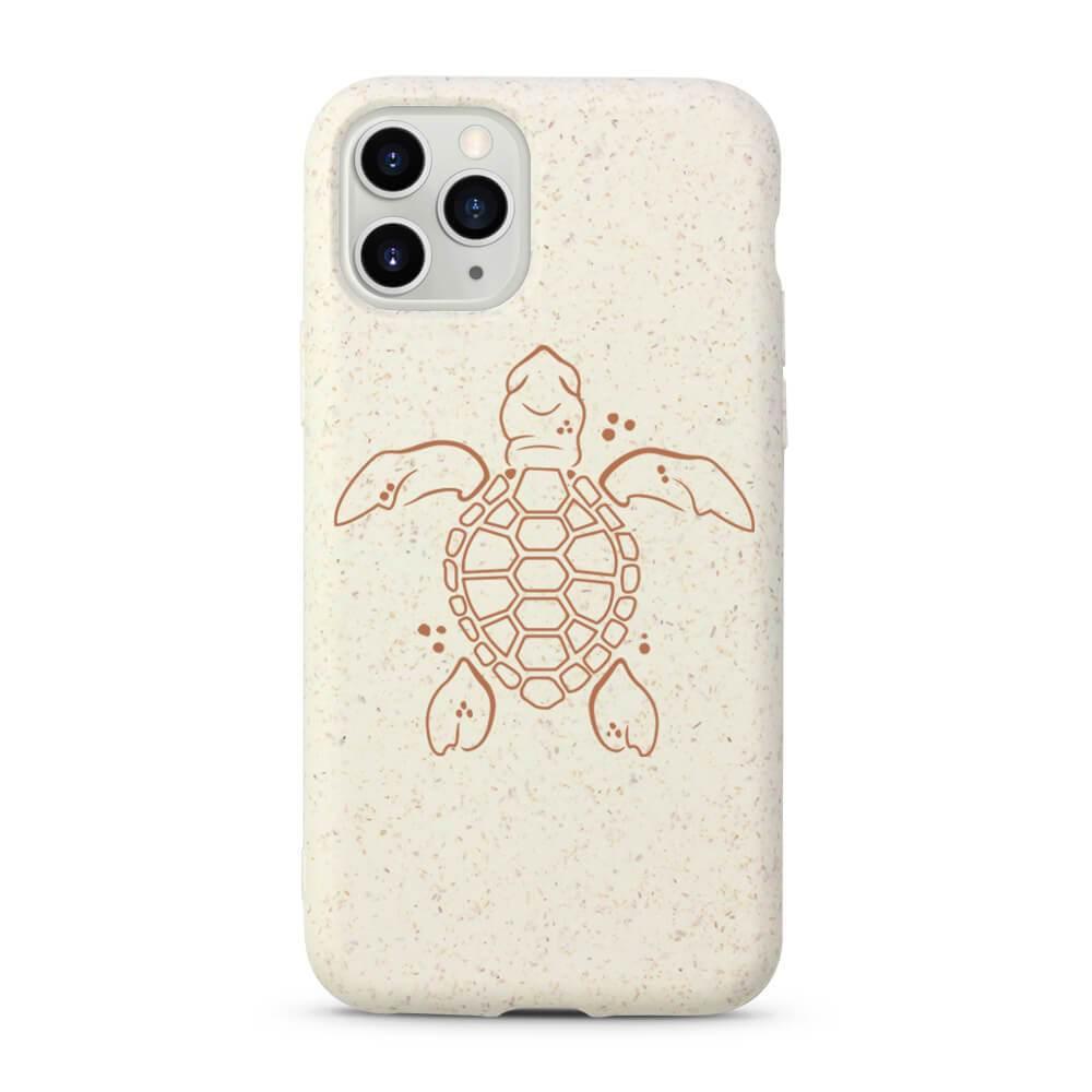 Boho Turtle - White Printed Eco-Friendly Compostable Phone Case