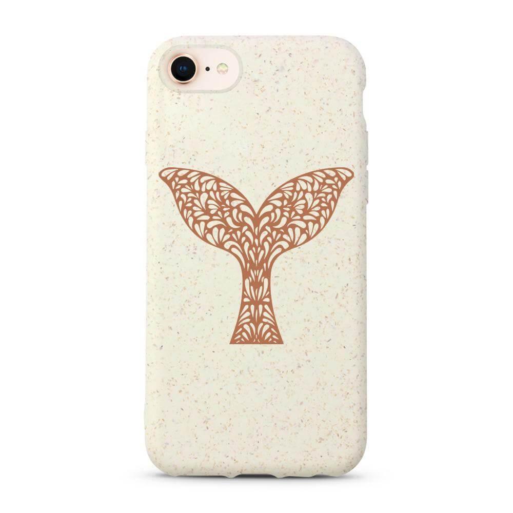 Whale Tail - White Printed Eco-Friendly Compostable Mobile Phone Case - Minca Cases