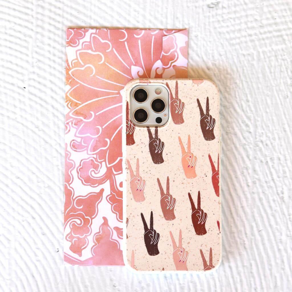 Be Kind - White Printed Eco-Friendly Compostable Mobile Phone Case - Minca Cases