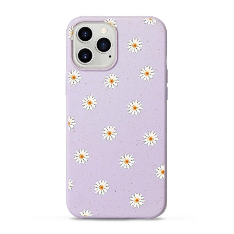 Daisies - Purple Printed Eco-Friendly Compostable Mobile Phone Case - Minca Cases
