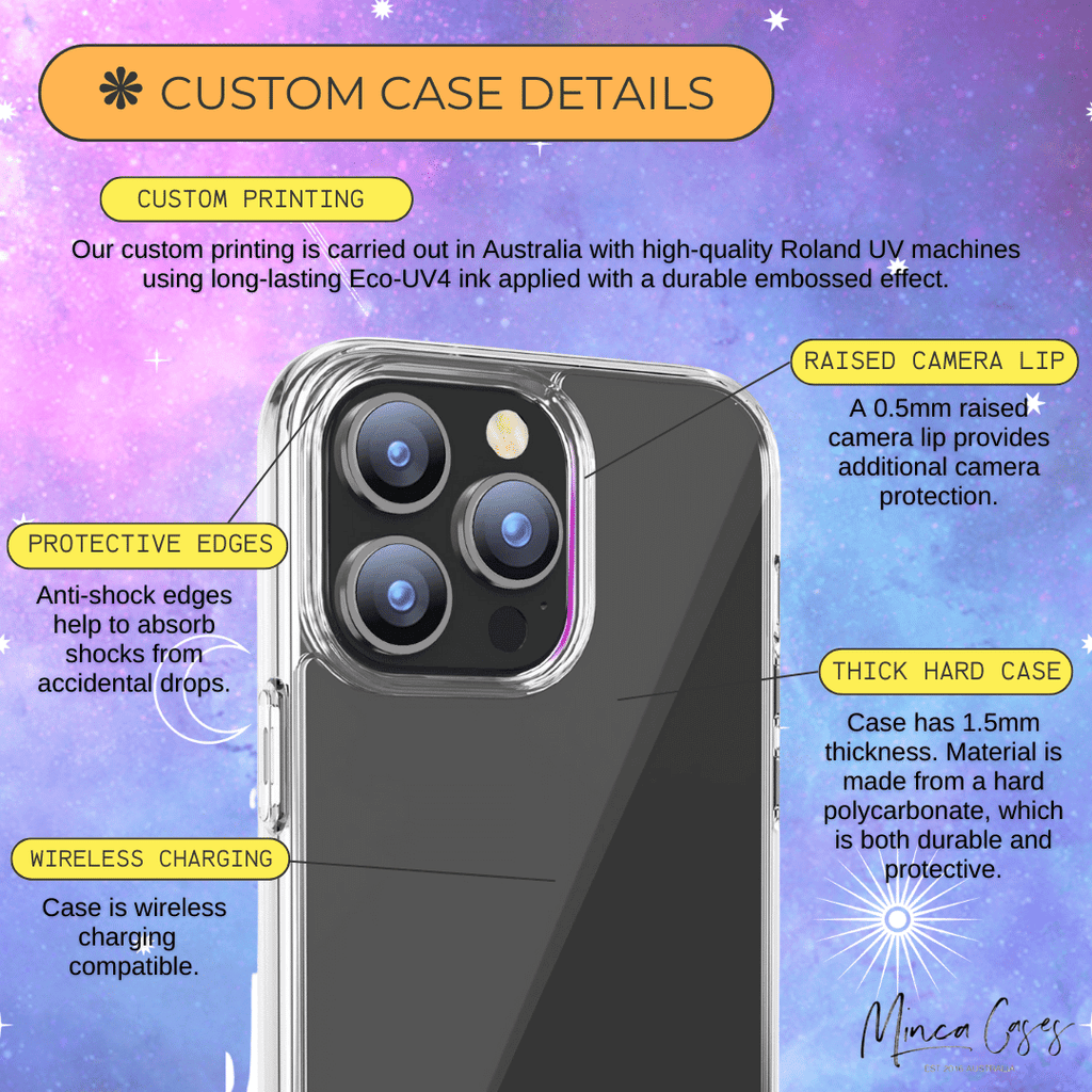 Galaxy Stars Monogram Custom Personalised Mobile Phone Case - Minca Cases