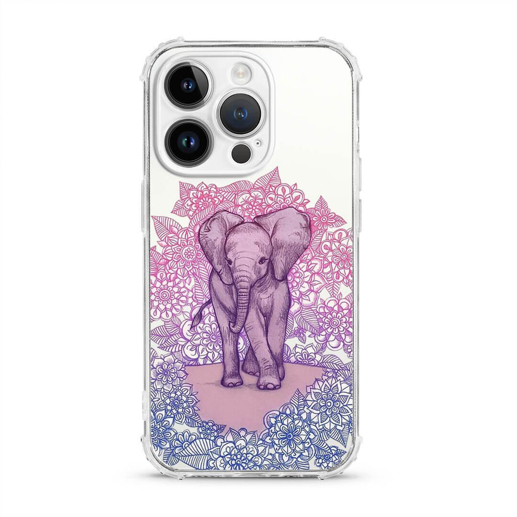 Henna Elephant - Protective Anti-Knock Mobile Phone Case - Minca Cases