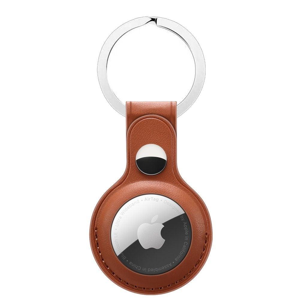 Leather AirTag Key Chain Protective Ring Case - Minca Cases
