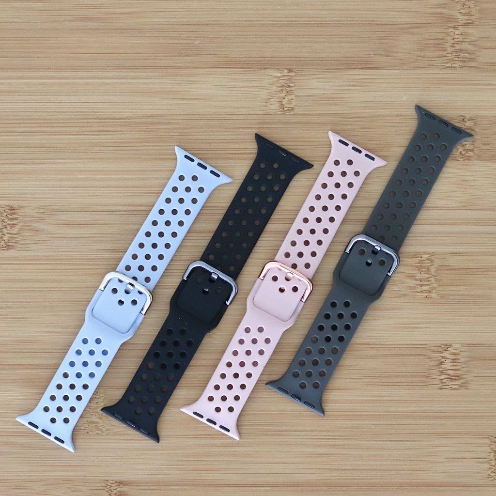 Luxe Sports Silicone Strap For Apple Watch - Minca Cases
