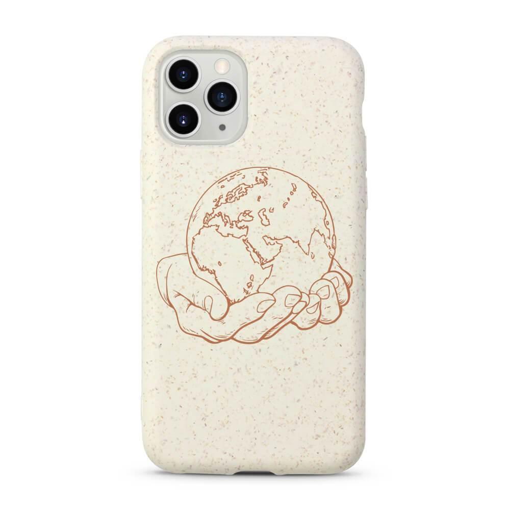 One World - White Printed Eco-Friendly Compostable Mobile Phone Case - Minca Cases