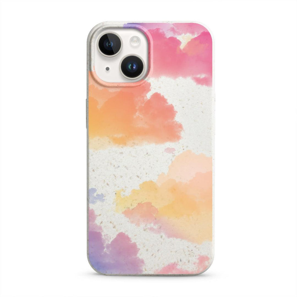 Sunset Clouds - White Printed Eco-Friendly Compostable Mobile Phone Case - Minca Cases