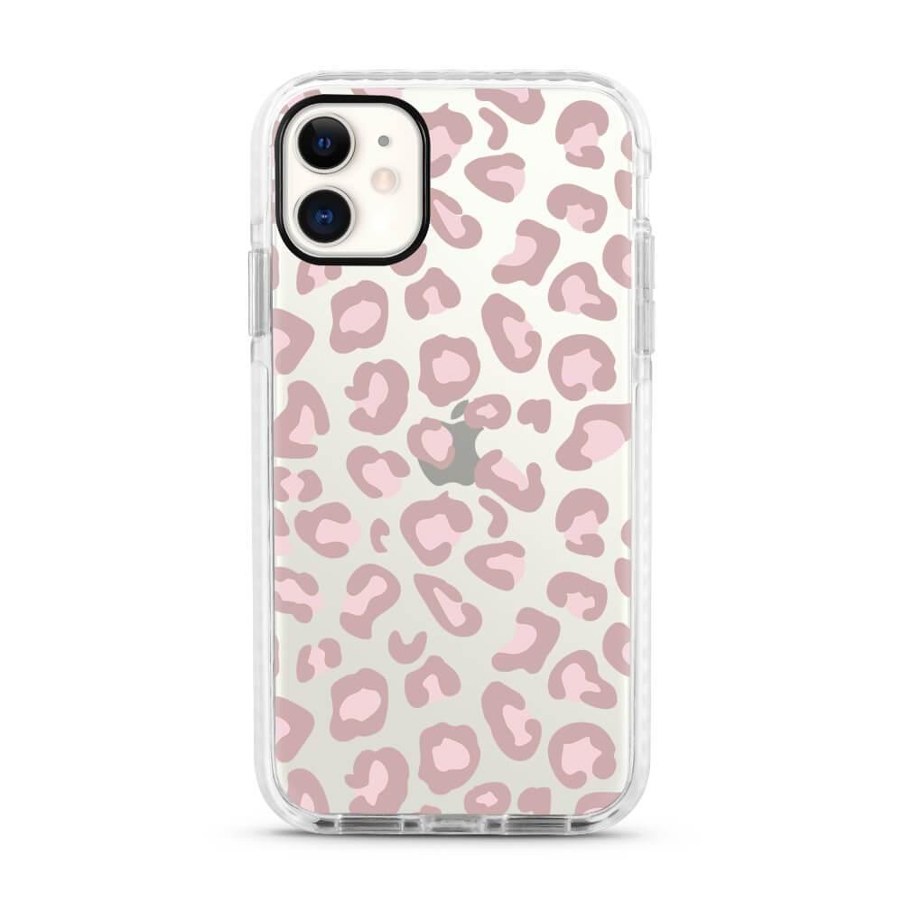 Tan Leopard - Protective White Bumper Mobile Phone Case - Minca Cases