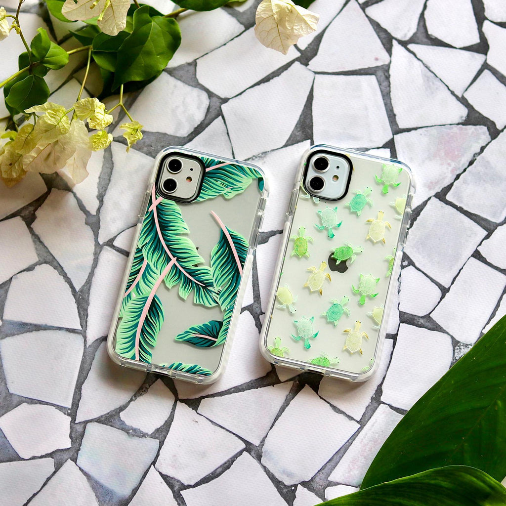 Turtles - Protective White Bumper Mobile Phone Case - Minca Cases