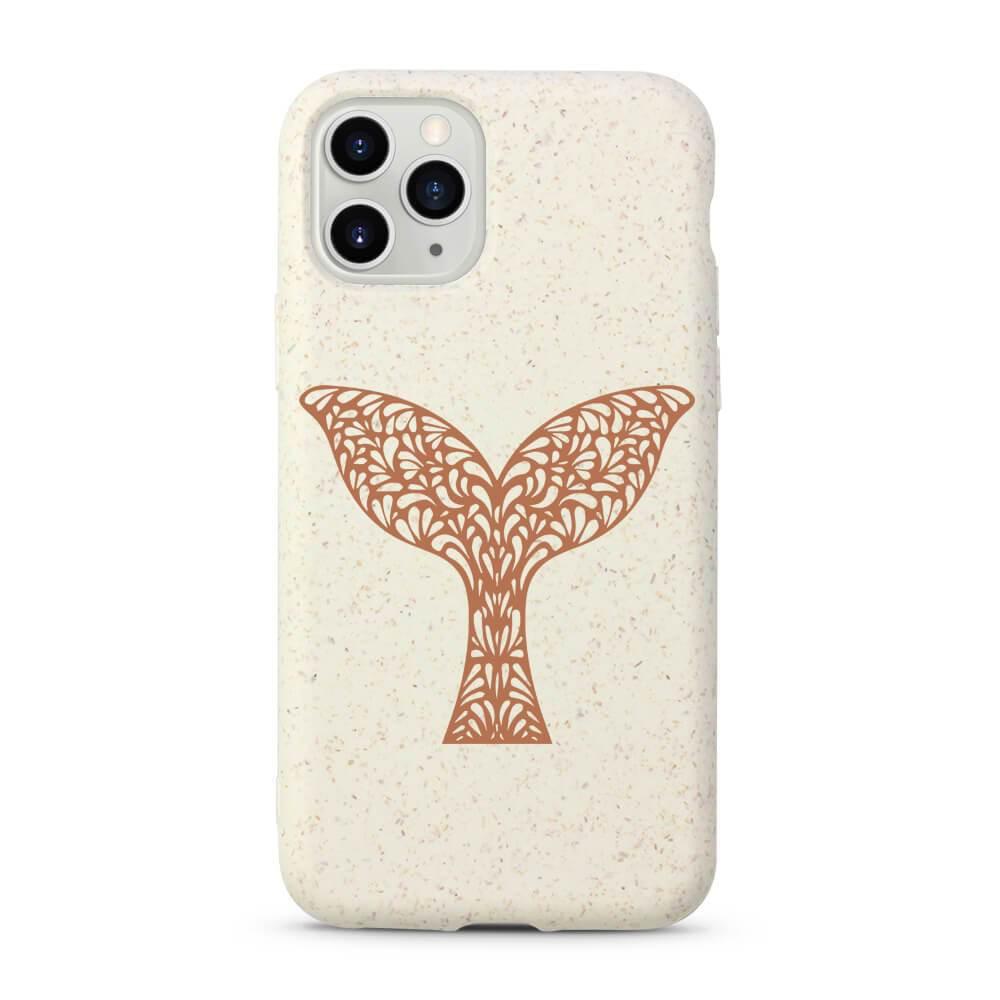 Whale Tail - White Printed Eco-Friendly Compostable Mobile Phone Case - Minca Cases