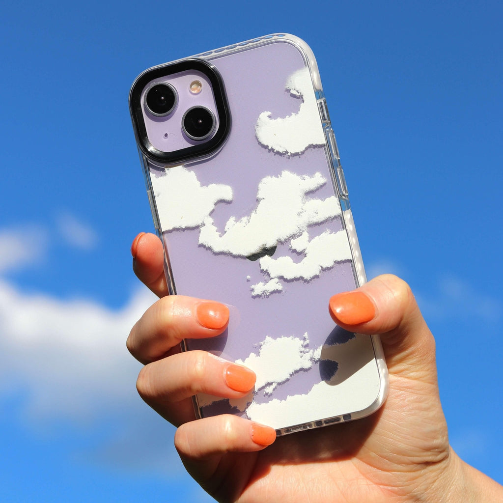 White Clouds - Protective White Bumper Mobile Phone Case - Minca Cases