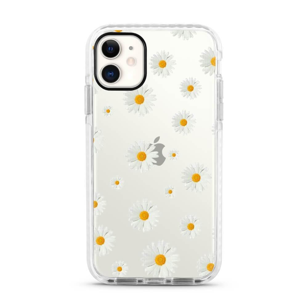 White Daisy - Protective White Bumper Mobile Phone Case - Minca Cases